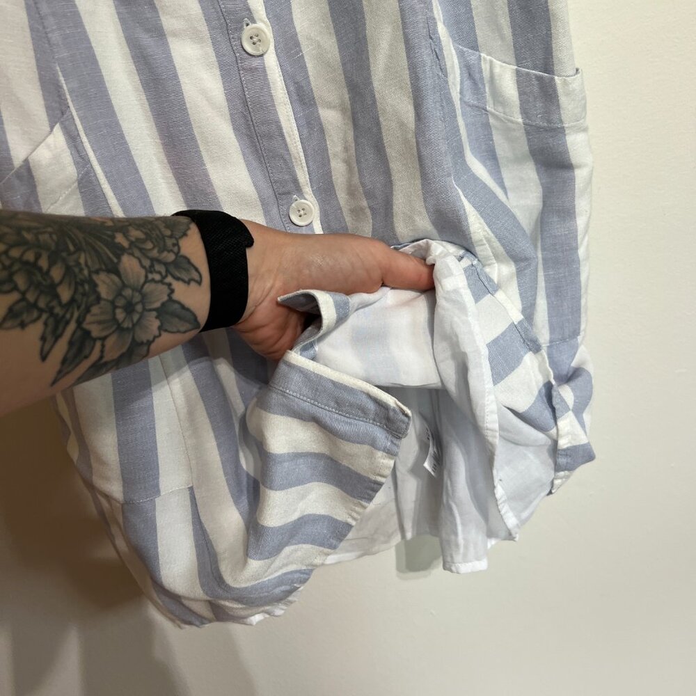 Rails Striped Linen Mini Dress - Picture 4 of 8